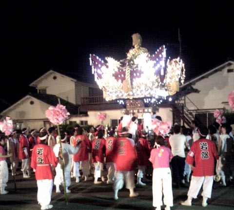 香寺秋祭りの千秋楽です